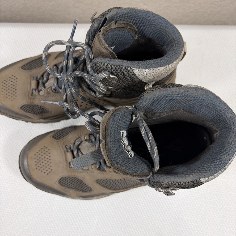 WOMENS VASQUE BREEZE GORE-TEX BROWN LEATHER BLUE LACE HIKING BOOTS SHOE 10 - Picture 6 of 12